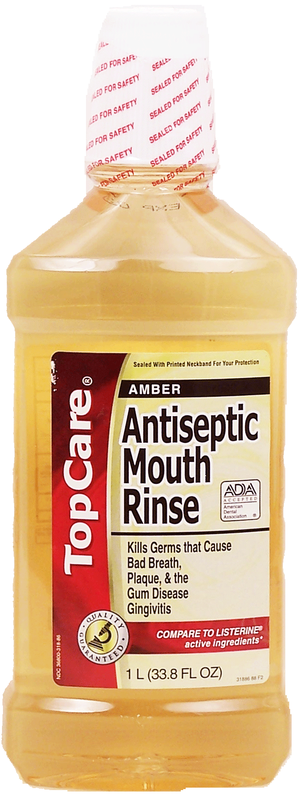 Top Care  kills germs that cause bad breath, plaque, & the gum disease gingivitis, amber flavor Full-Size Picture